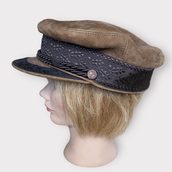 VTG ECHTES LEDER FISHERMAN HAT - Picture 3 of 11